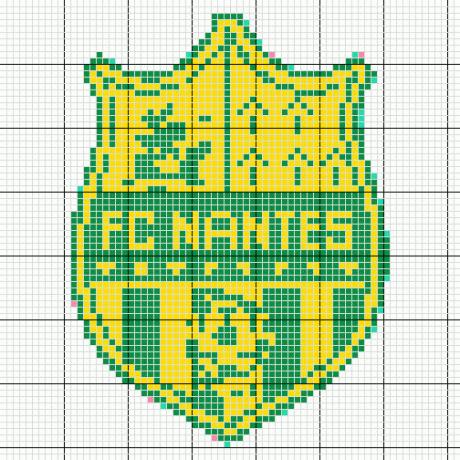 Coloriage Fc Nantes / Blason FC Nantes  Coloriage FC Nantes à imprimer