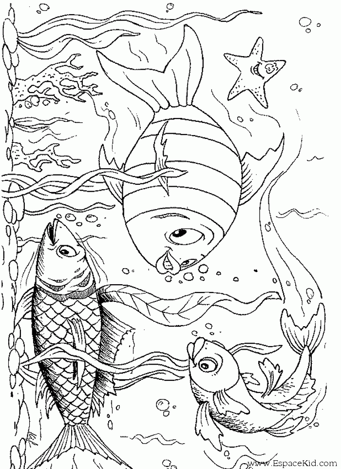 under the sea background coloring pages - photo #14