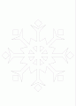 Coloriage Beau flocon de neige  8 branches et dessin Beau flocon de neige  8 branches