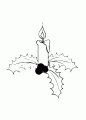 Coloriage Bougie et dessin Bougie
