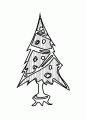 Coloriage Petit sapin de Nol et dessin Petit sapin de Nol